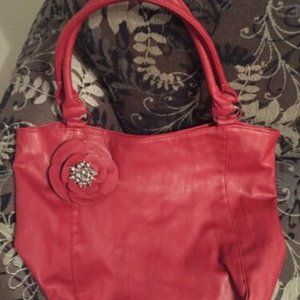 Red Shoulder Bag Purse-EUC!